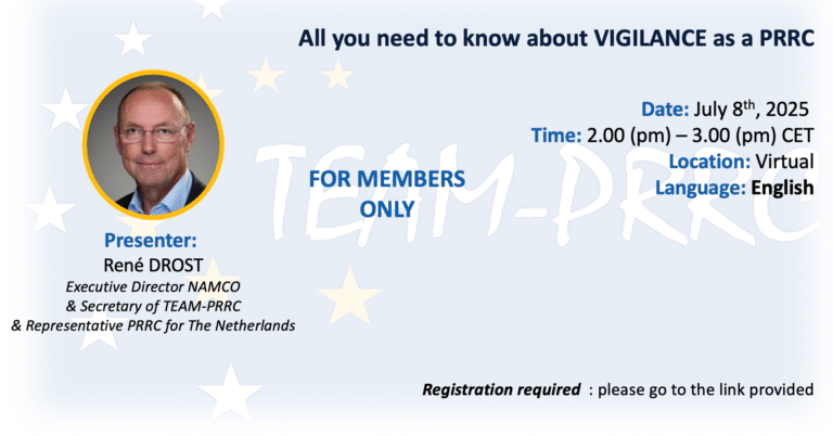 All you need to know about VIGILANCE as PRRC